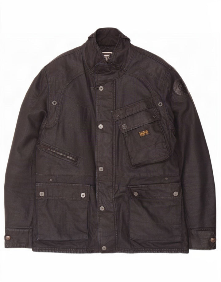 G-Star Herre Utility Jacket UK 42 XL Navy Blue Cotton