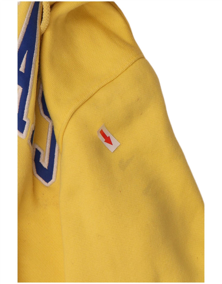 TOMMY HILFIGER Grafisk hættetrøje til mænd Stor gul bomuld