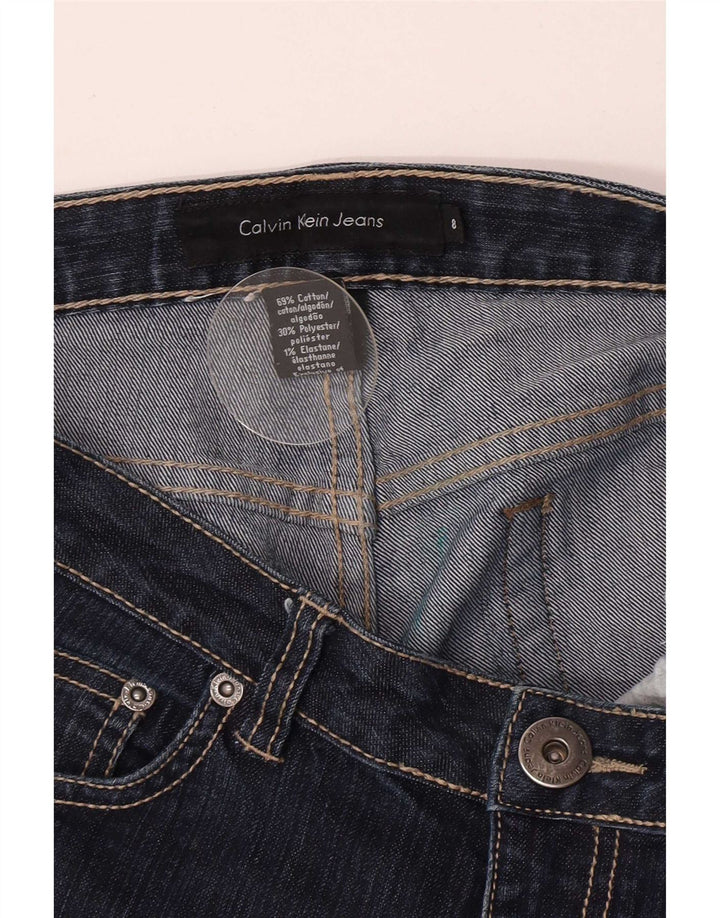 Calvin Klein Dame Flared Jeans US 8 Medium W30 L31 Navy Blue Bomuld