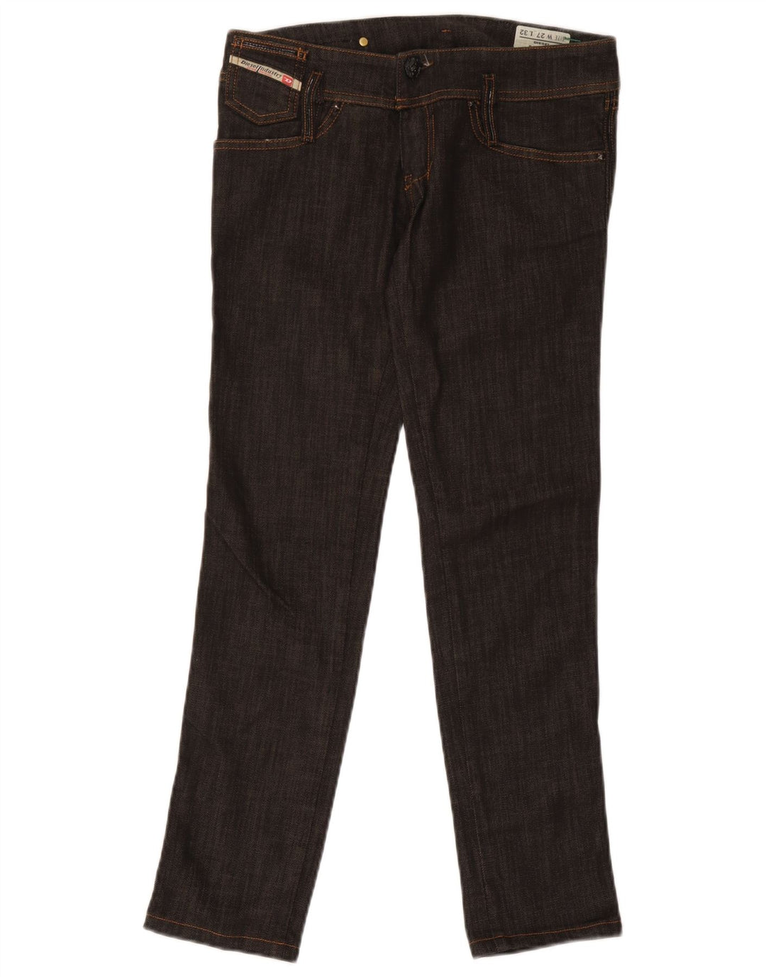 Diesel Dame Matic Slim Jeans W27 L29 Sort Bomuld