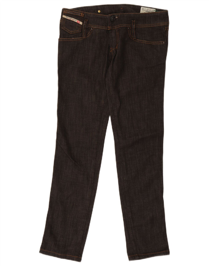 Diesel Dame Matic Slim Jeans W27 L29 Sort Bomuld
