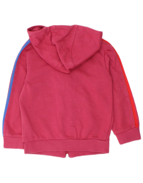 Adidas Baby Girls Grafisk hættetrøje med lynlås 12-18 måneder Pink Bomuld