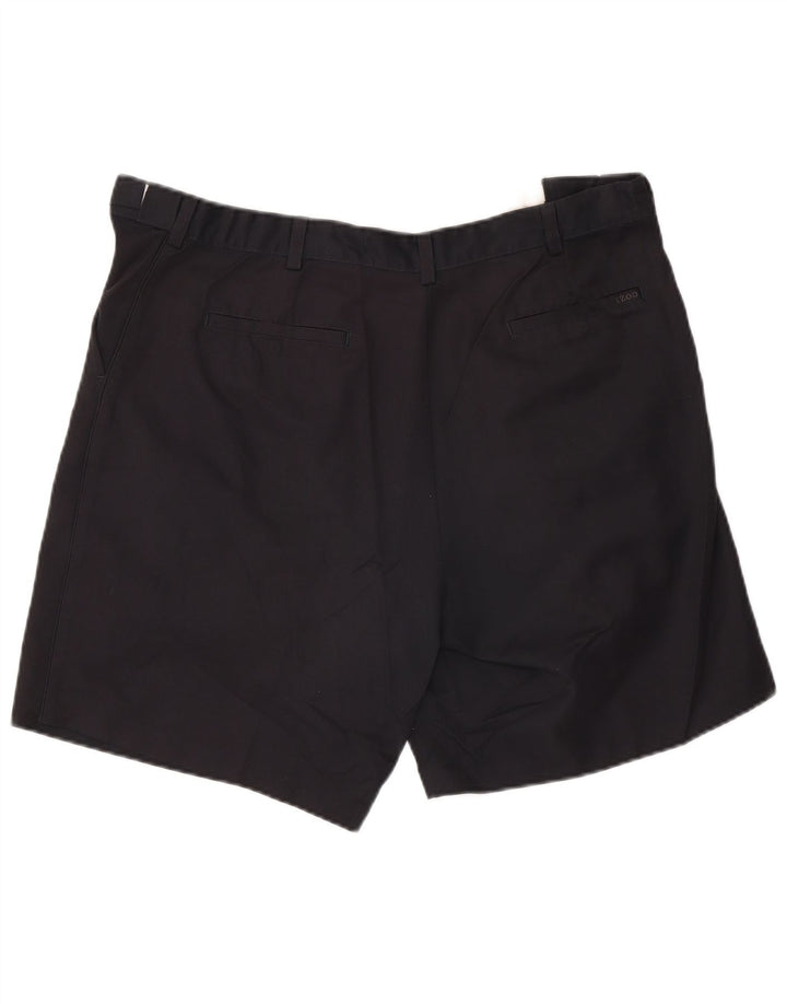 Izod Herre Pegged Casual Shorts W38 XL Navy Blue Polyester