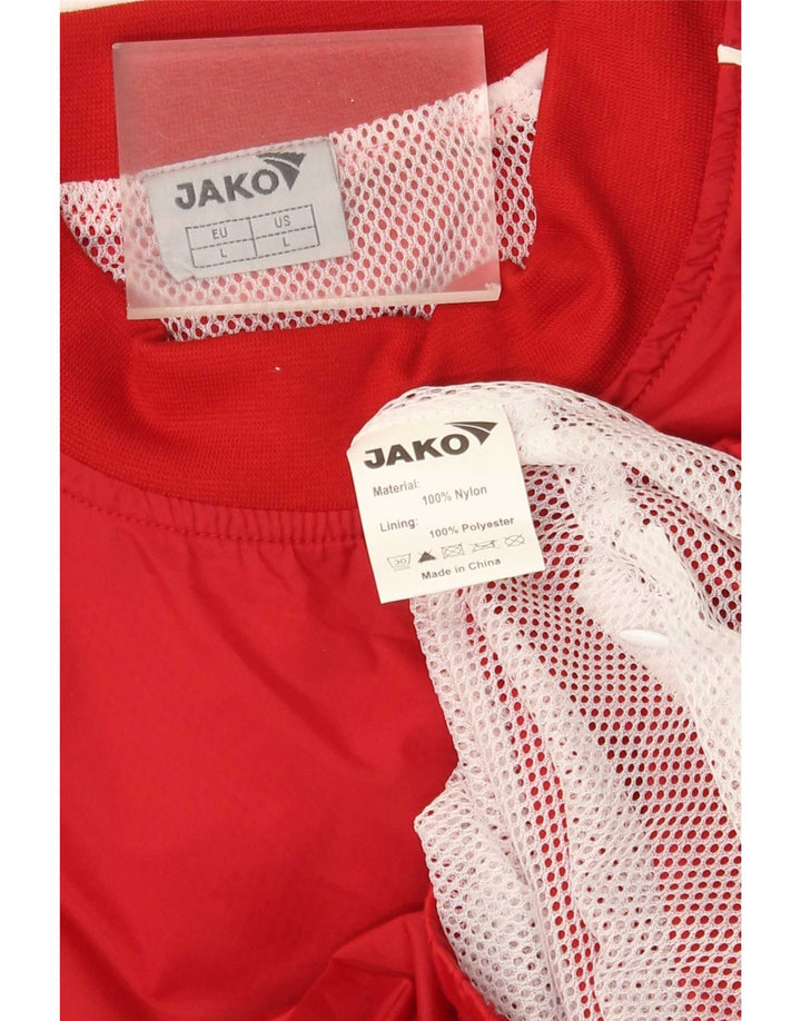 Jako Herre Pullover Træningsdragt Topjakke Stor Rød Colourblock Nylon
