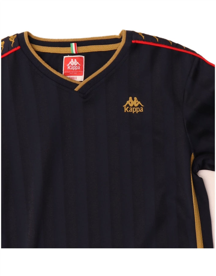 Kappa Herre grafisk T-shirt Top Lille marineblå polyester