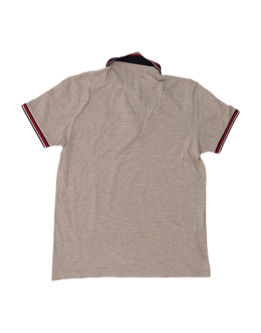 JACK & JONES Mens Core Polo Shirt Medium Grey Cotton