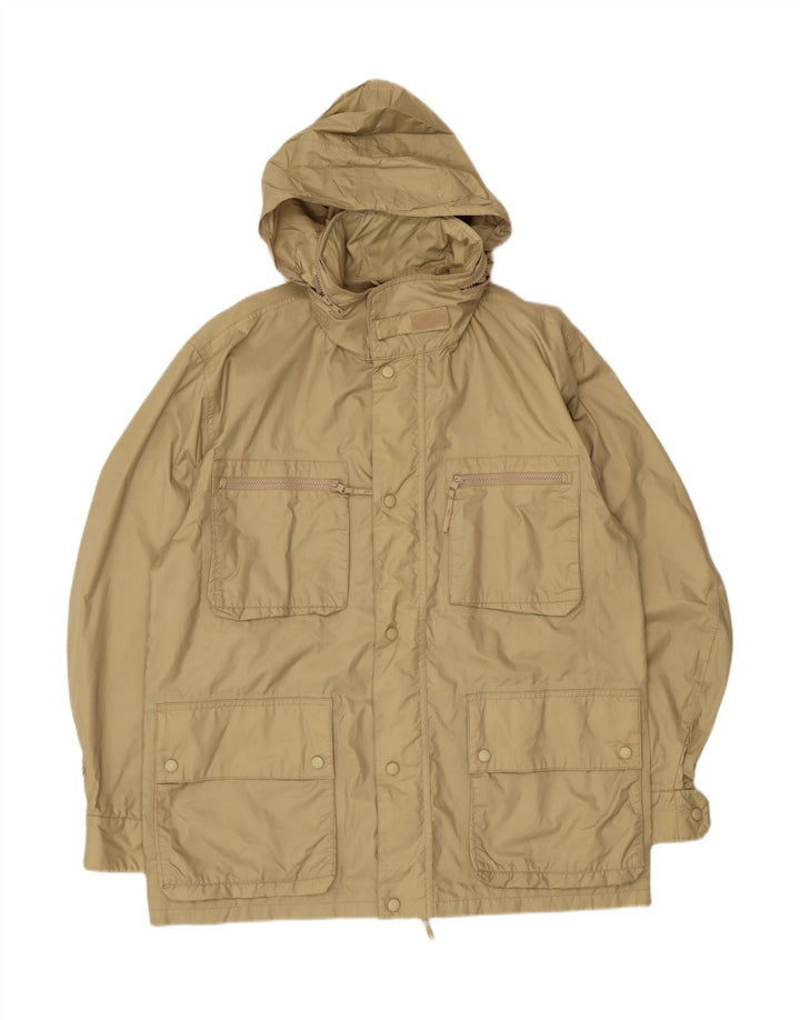 Alberto Aspesi Herre Hooded Utility Jacket UK 40 Large Green Nylon