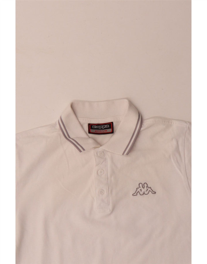 KAPPA Herre poloshirt Medium hvid bomuld