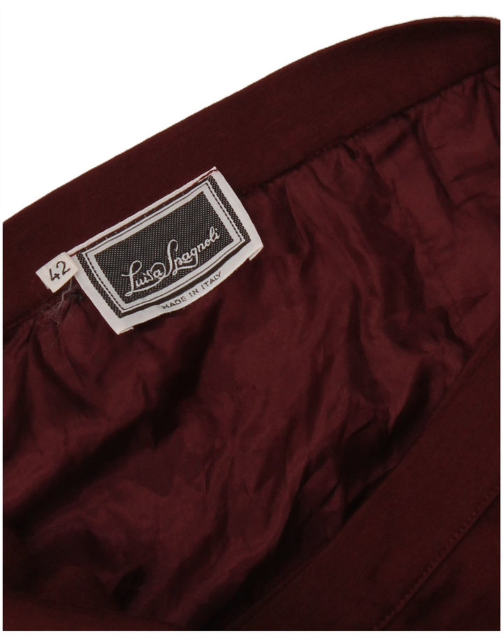 Luisa Spagnoli Wrap-nederdel til kvinder IT 42 Medium W26 Burgundy