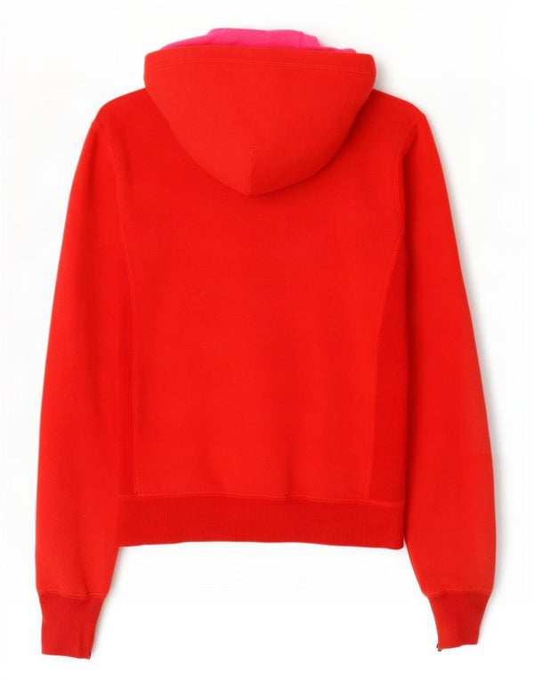Nike Dame Oversized hættetrøje Sweater UK 10 Small Red Colourblock Bomuld