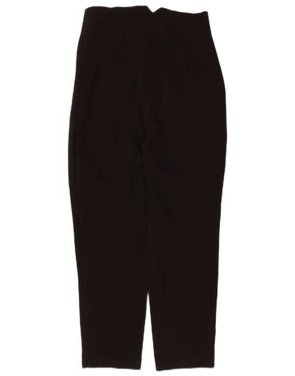 Zara Kvinder Højtaljet tilspidsede Casual Bukser Små W26 L28 Sort
