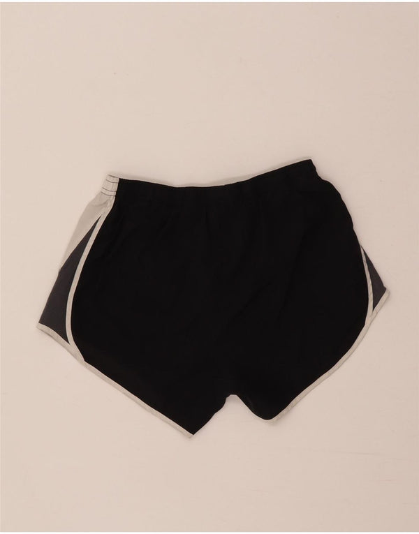 Nike Womens Dri Fit Sport Shorts UK 4 XS  Black Colourblock