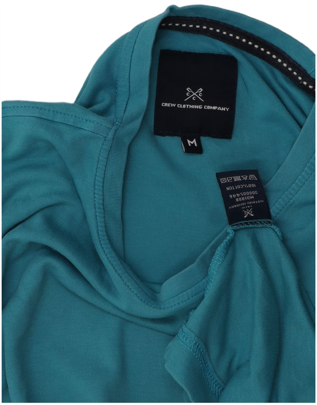 Crew Clothing Herre T-Shirt Top Medium Blue Bomuld