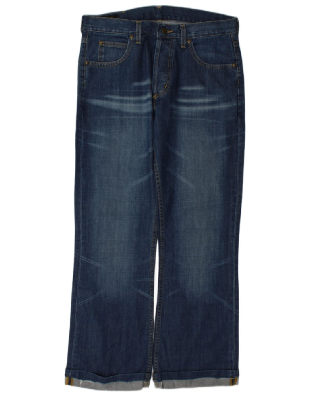 Lee Herre Denver Straight Jeans W33 L29 Blå Bomuld