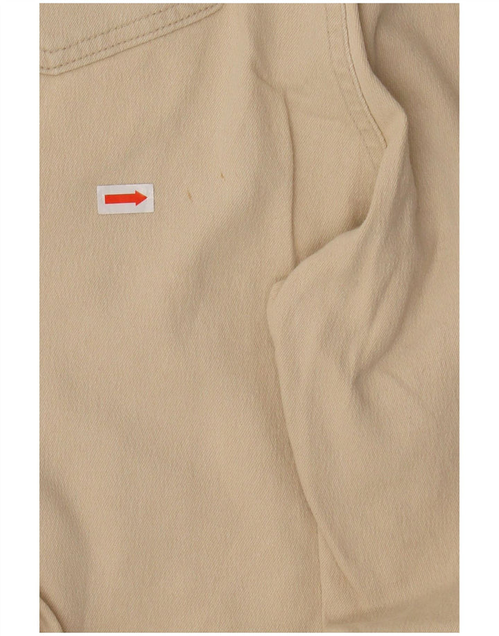 BENETTON højtaljede cropped bukser til kvinder IT 44 Medium W26 L24 Beige