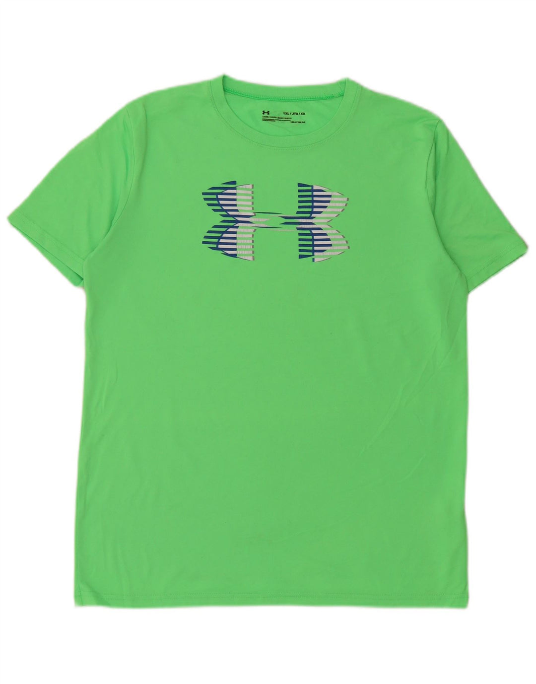 UNDER ARMOUR drenge Heat Gear grafisk T-shirt top 13-14 år XL Grøn