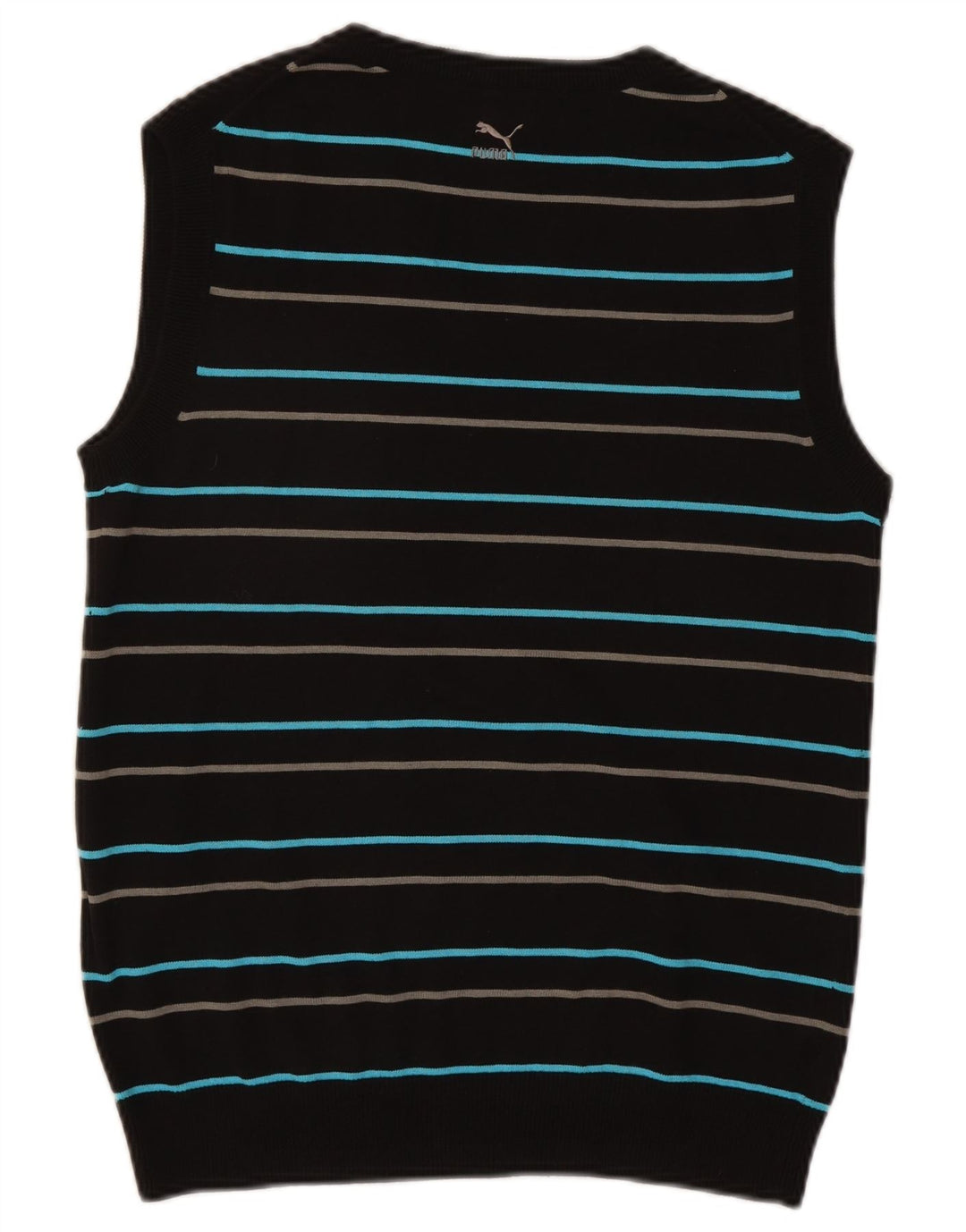 Puma herrevest tanktop mellem sort stribet bomuld