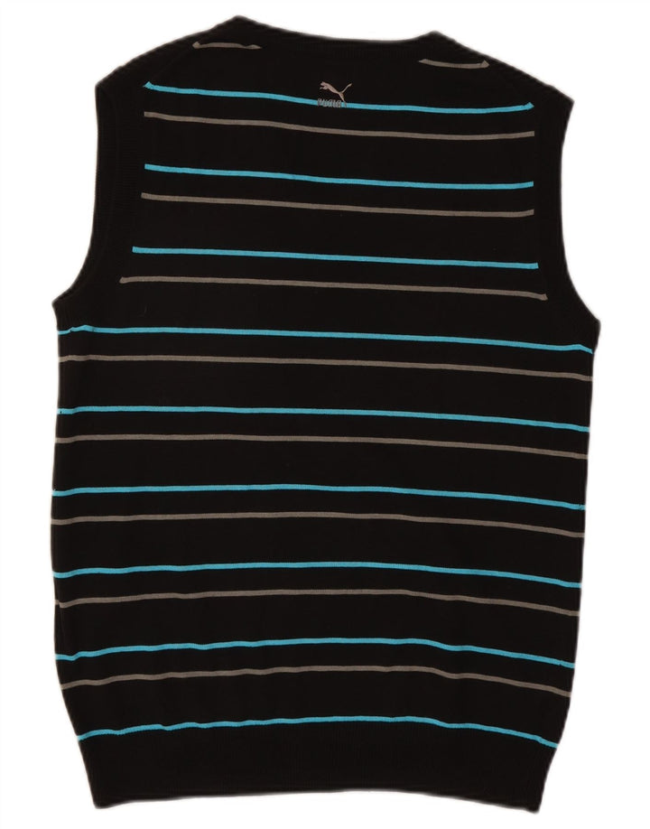 Puma herrevest tanktop mellem sort stribet bomuld