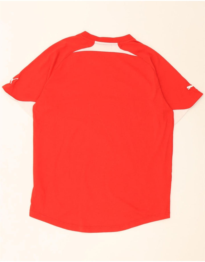 Puma Herre T-shirt Top Medium Rød Colourblock Polyester
