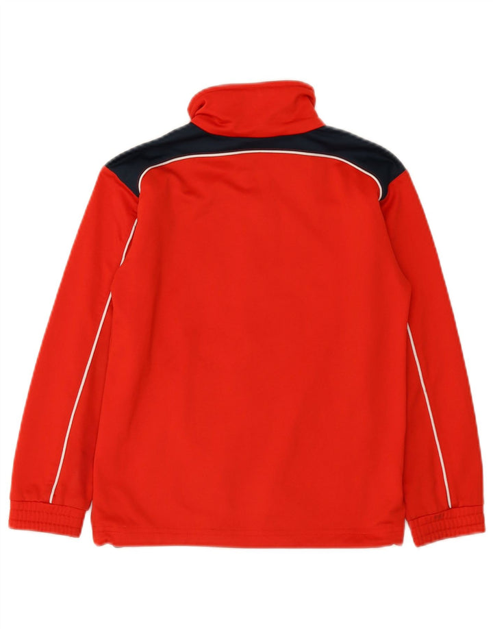 Umbro Boys Tracksuit Topjakke 7-8 År Lille Rød Colourblock Polyester