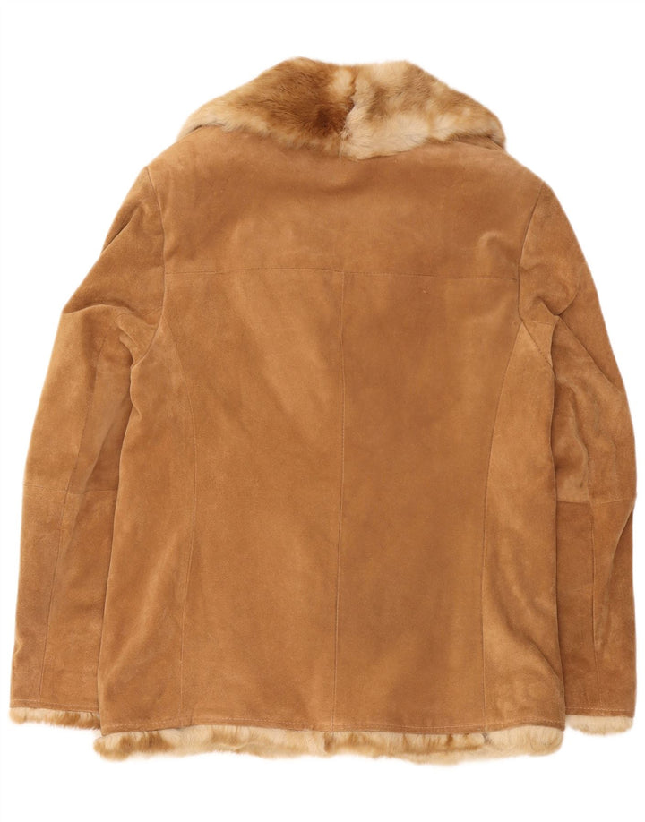 Conbipel Dame Free Heron Ruskindsjakke IT 46 Large Beige Læder