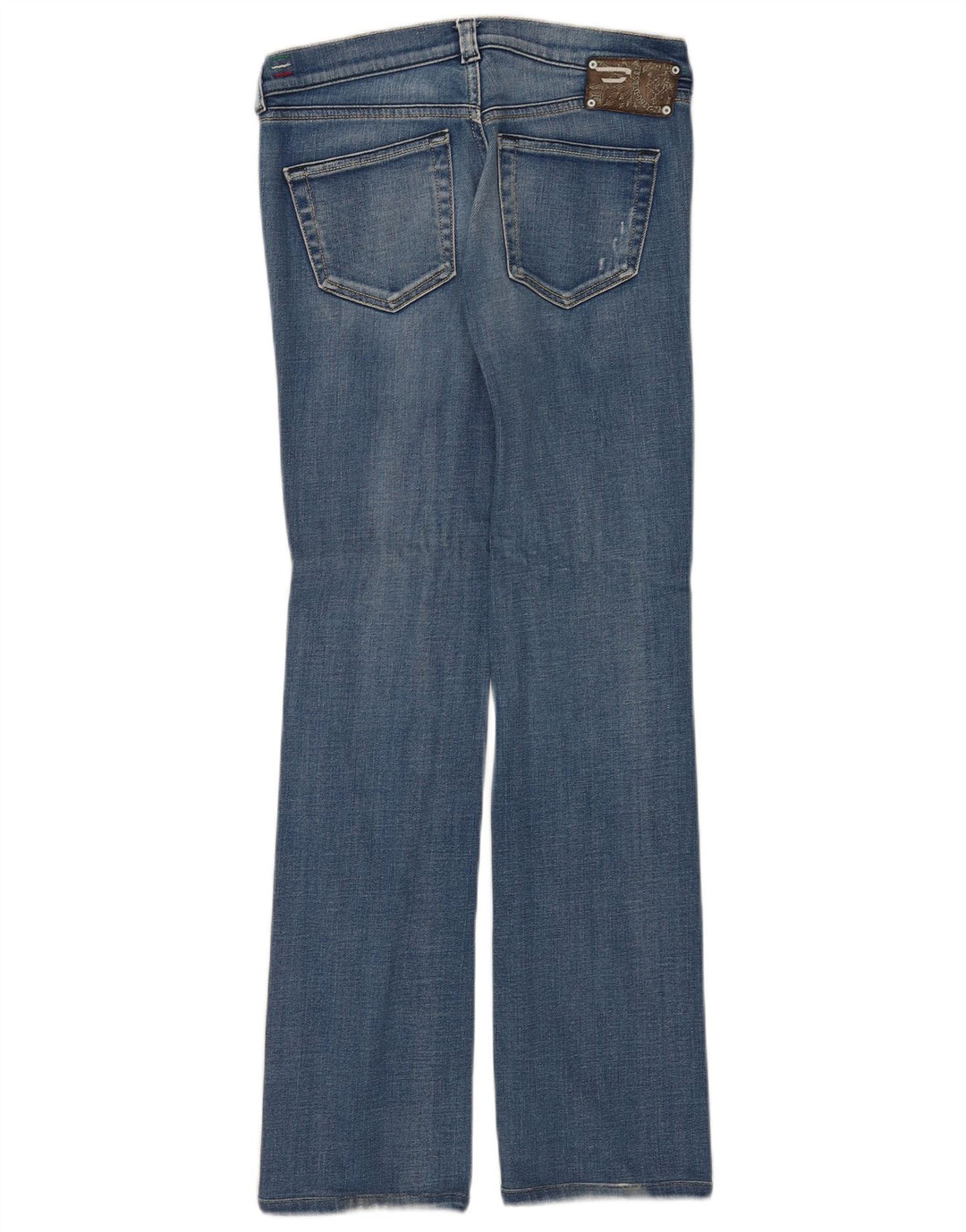 Diesel Dame Doozy Straight Jeans W26 L32 Blå Bomuld