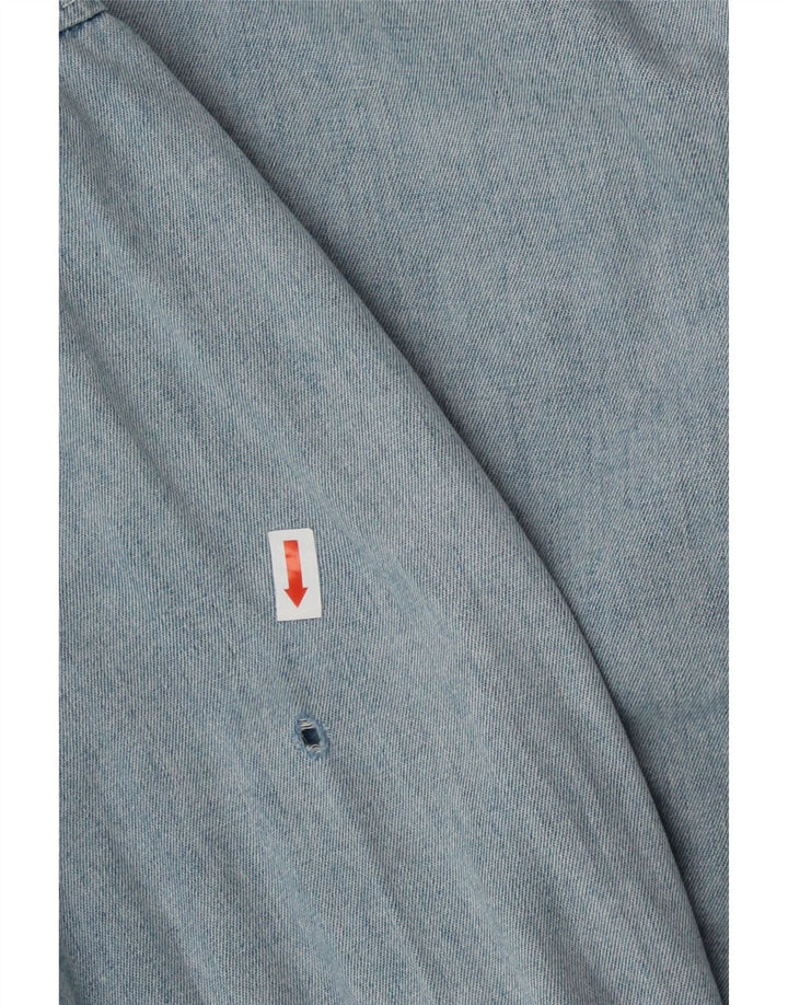 VINTAGE Mens Denim Shirt XL Blue Vintage Vintage and Second-Hand Vintage from Messina Hembry 
