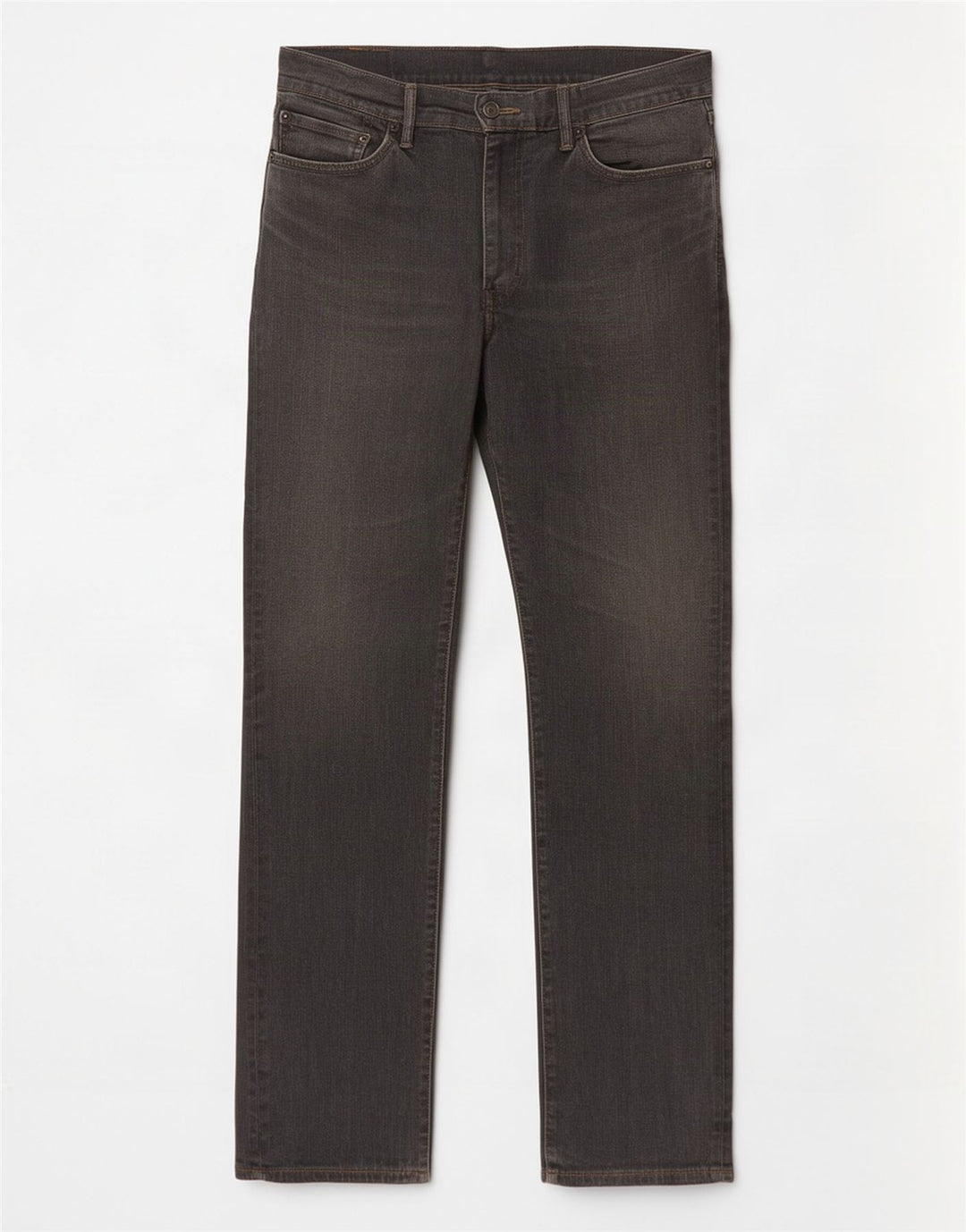 Levi's Herre 504 Straight Jeans W36 L34 Grå Bomuld