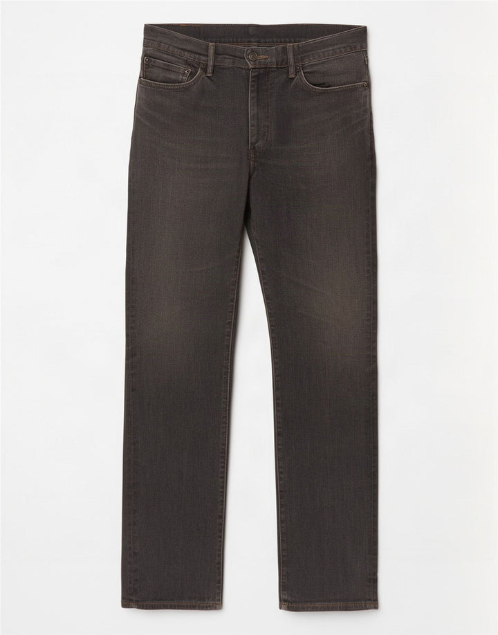 Levi's Herre 504 Straight Jeans W36 L34 Grå Bomuld