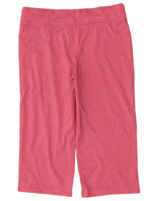 Champion Dame Capri Træningsdragt Bukser UK 14 Medium Pink Flecked