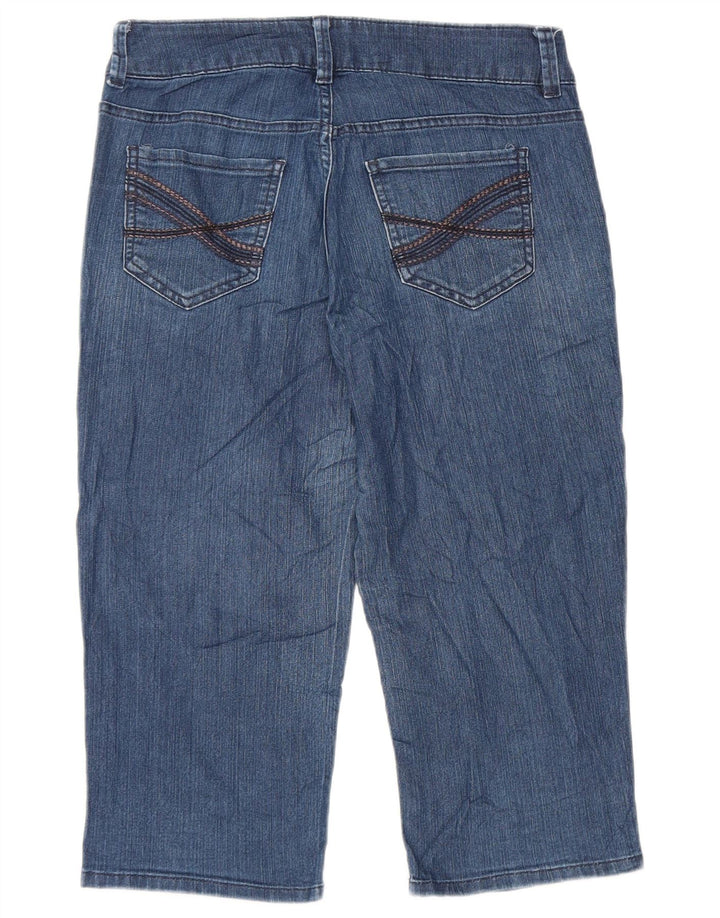 LEE Womens Riders Capri Jeans US 8 Medium W32 L19 Blå Bomuld