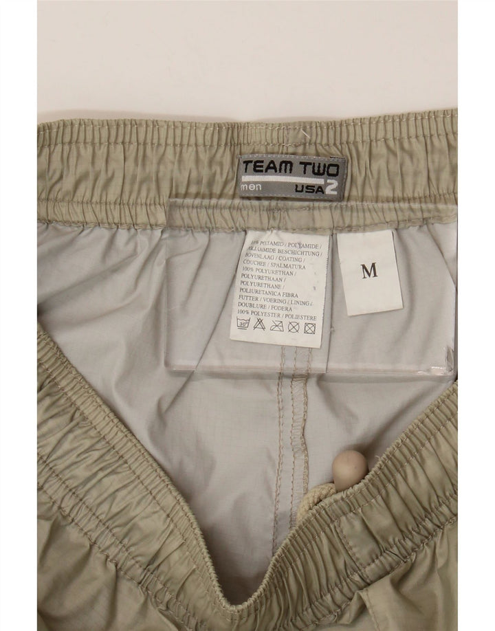 Vintage træningsdragt bukser til mænd Medium Beige Polyamid