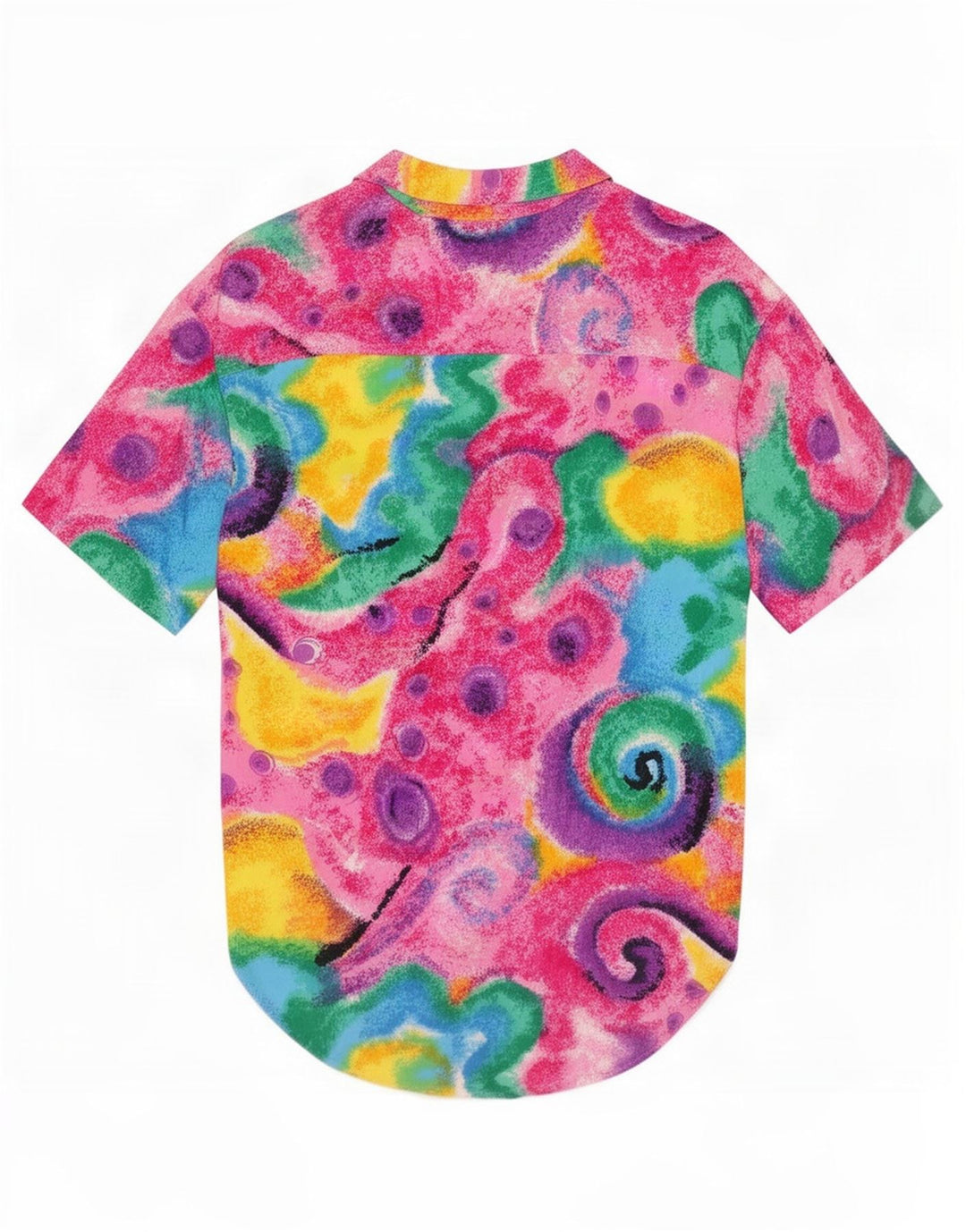 Vintage kvinders abstrakt mønster skjorte bluse UK 14 Medium Multicolored
