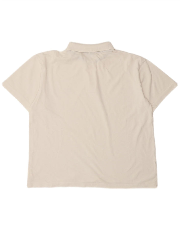 STARTER Mens Polo Shirt Medium White Cotton