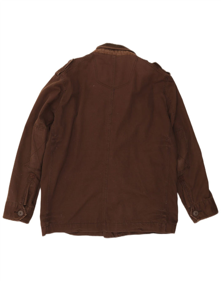 Fat Face Herre Utility Jacket UK 40 Large Brown Cotton