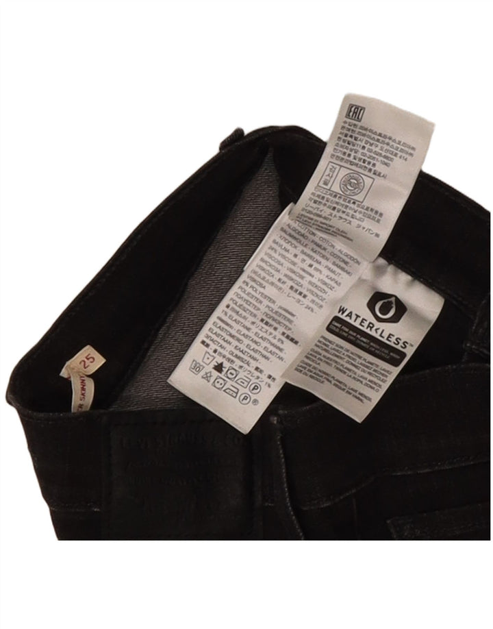 Levi's Super Skinny Jeans til kvinder W25 L28 Grå bomuld