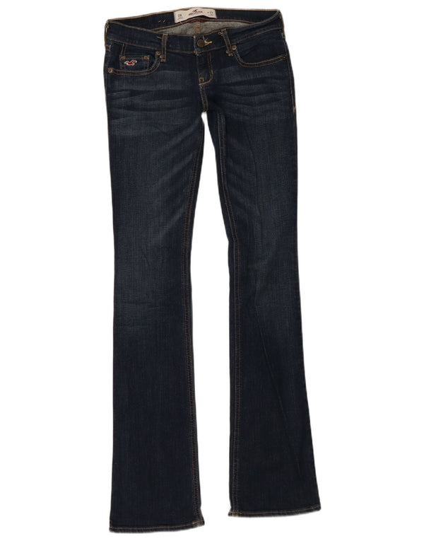 Hollister Dame Flared Jeans US 4 XS W24 L33 Marineblå Bomuld