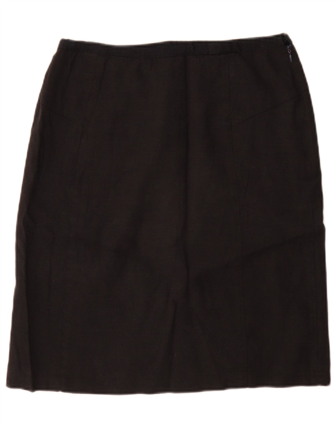 Stiksav lige nederdel til kvinder UK 12 Medium W28 sort linned
