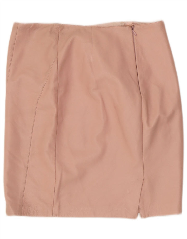 Vintage lædernederdel til kvinder W32 Large Pink