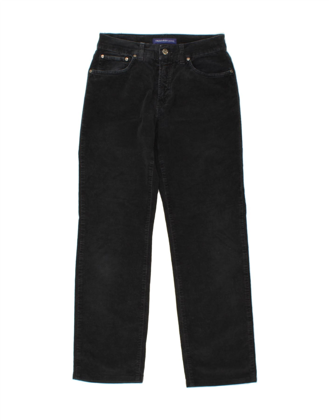 TRUSSARDI Womens Straight Jeans W31 L29  Black Cotton Vintage Trussardi and Second-Hand Trussardi from Messina Hembry 