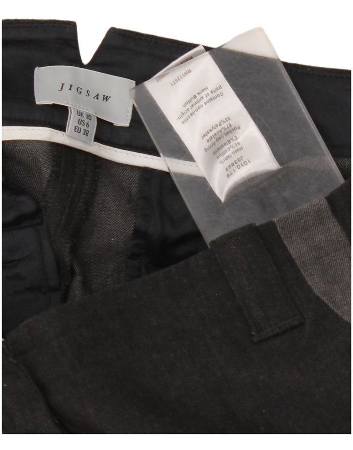 JIGSAW Slim Chino-bukser til kvinder UK 10 Small W30 L29 Black Colourblock