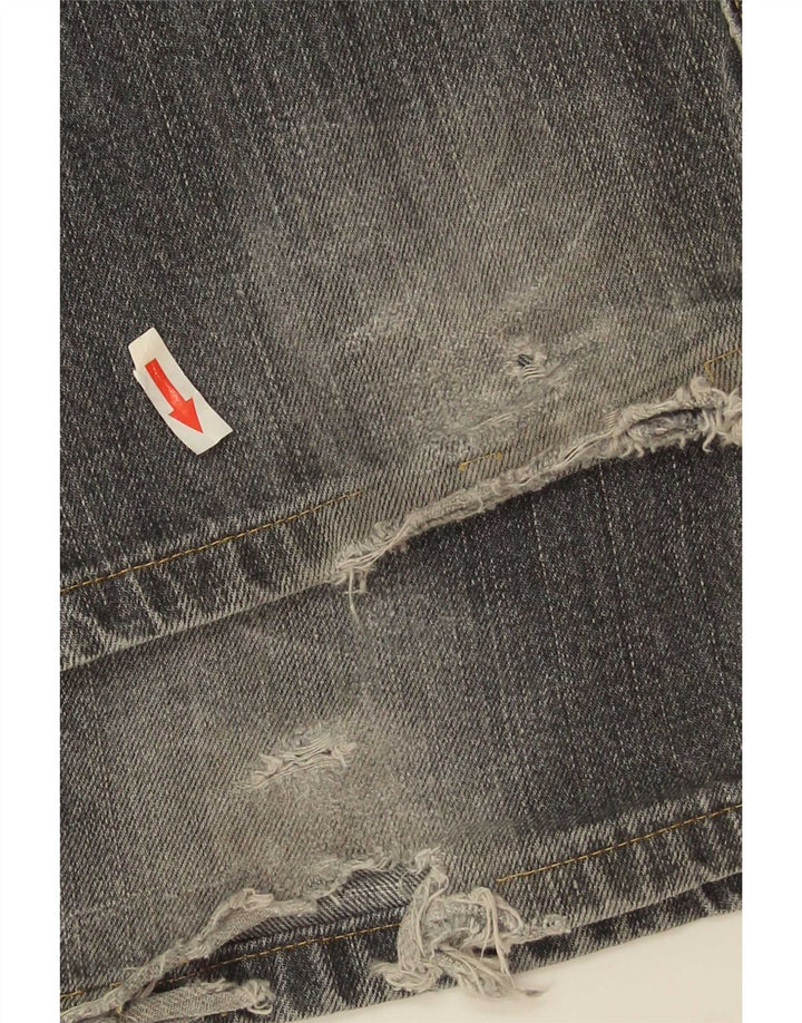 Levi's Herre 502 tilspidsede jeans W31 L30 Grå bomuld