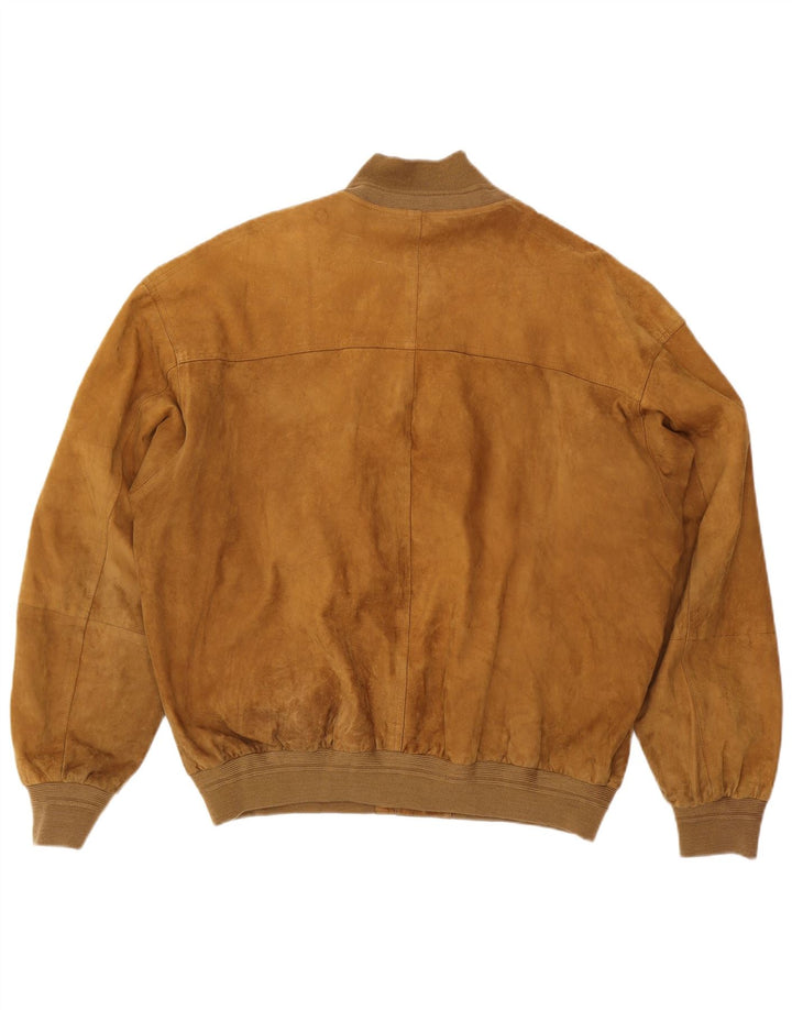 Conbipel Herre Ruskind Bomber Jacket IT 58 XL Brunt Læder