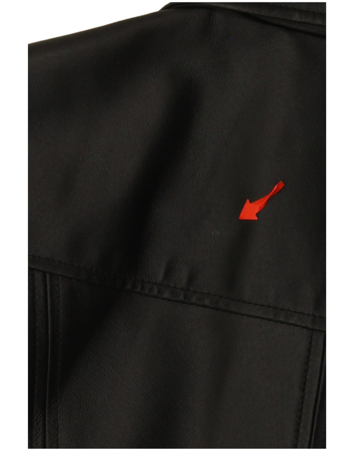 Covington Dame Læderjakke UK 14 Medium Sort Læder