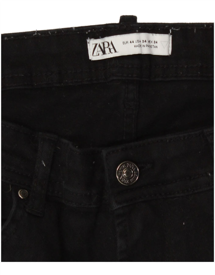 Zara Herre Slim Jeans W34 L27 Sort Bomuld