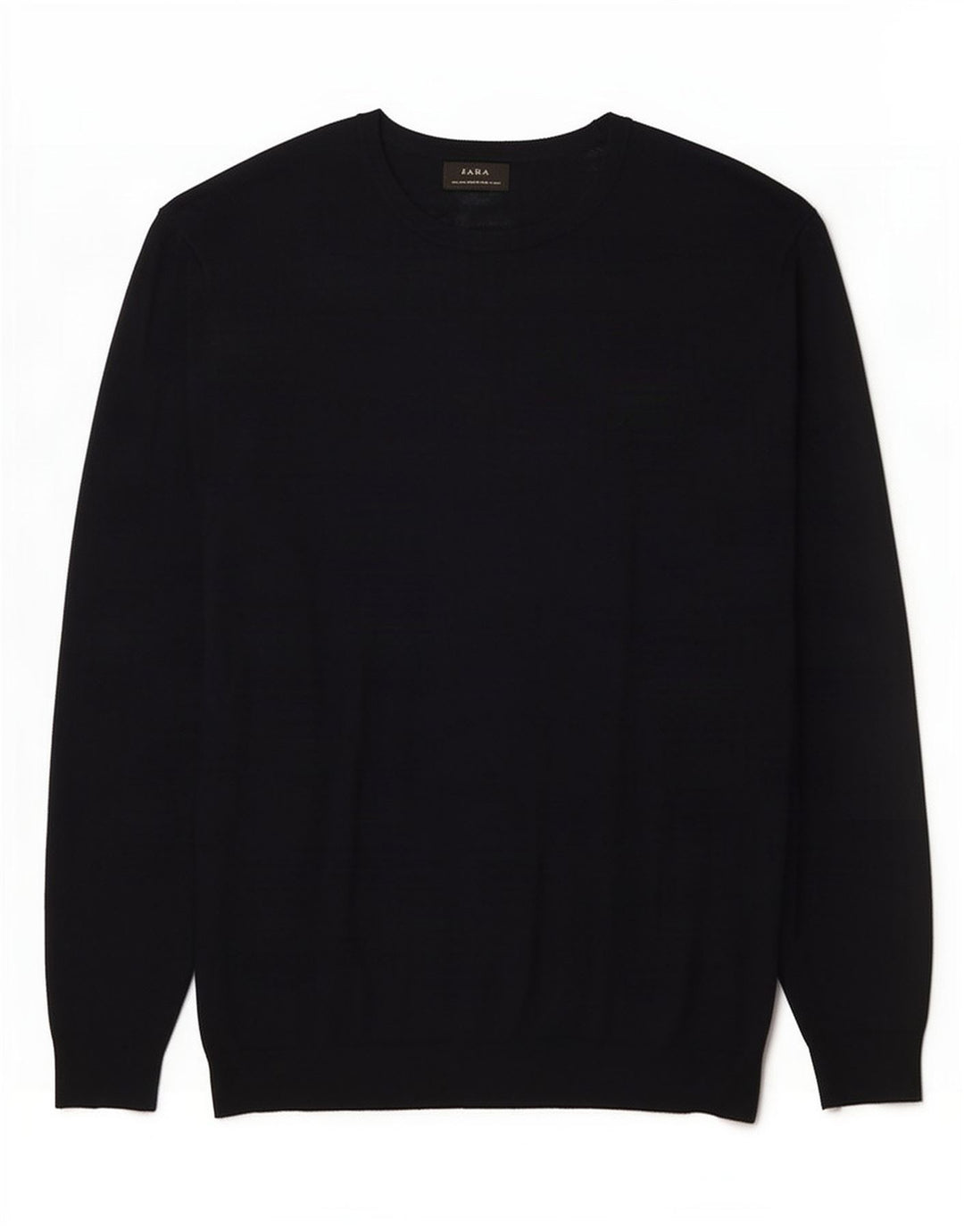Zara Herre Crew Neck Jumper Sweater Large Navy Blue