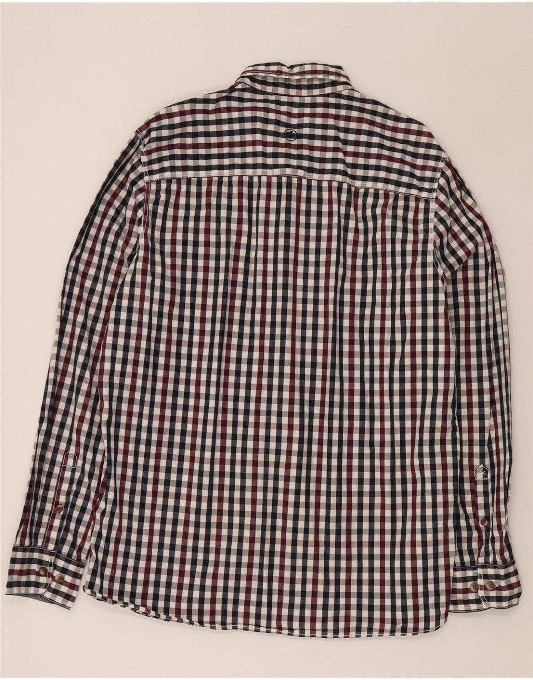 FAT FACE Herre Classic Fit skjorte Stor flerfarvet ternet bomuld