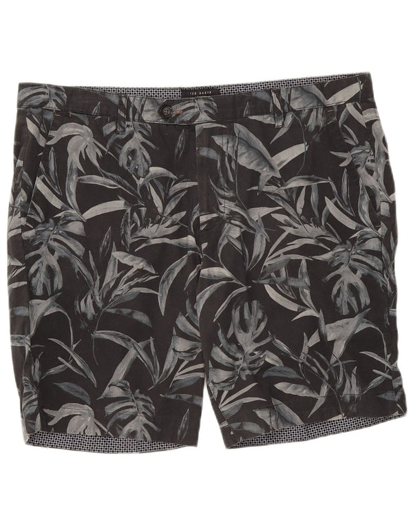 Ted Baker Chino Shorts til mænd W36 Large Black Floral Bomuld