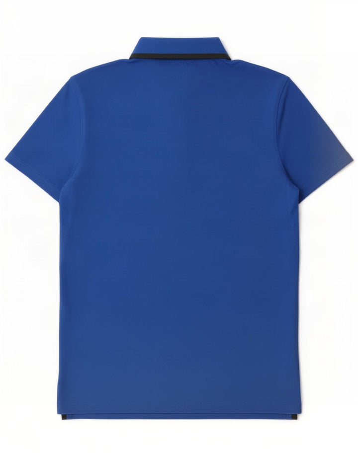 Nike Dri Fit poloshirt til mænd mellemblå Colourblock Polyester