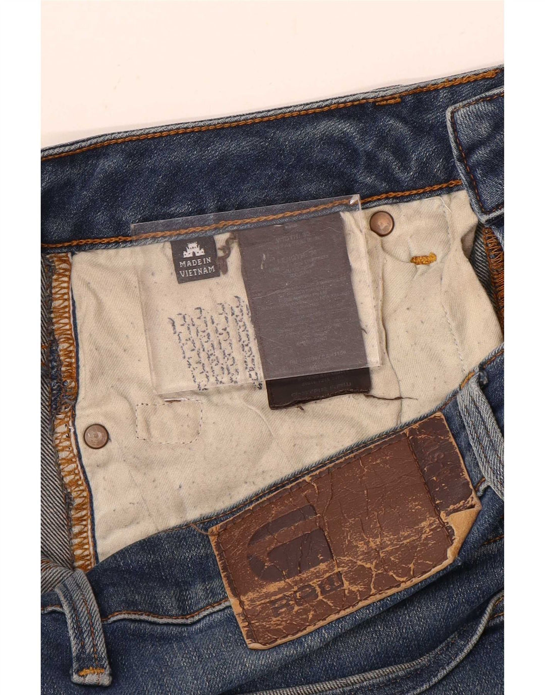 G-Star Herre Distressed Straight Jeans W30 L34 Blå Bomuld